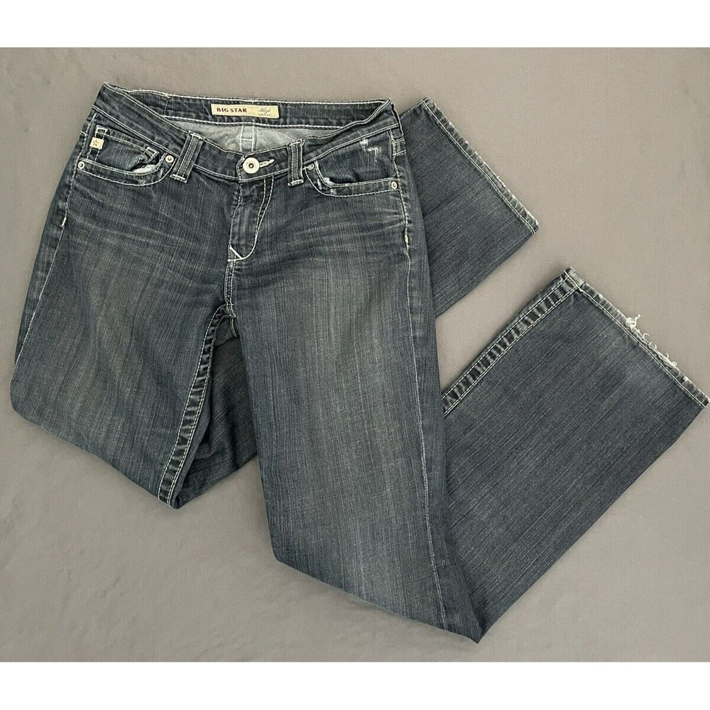 BIG STAR Jeans Womens 28R Hazel Curvy Fitโ Boot Cut Dark Wash Blue Denim